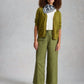 Nova Linen Blend Cardi by White Stuff in Mid Green