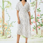 Print Dress by Maggy London in Ivory/Charcoal