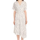 Print Dress by Maggy London in Ivory/Charcoal