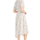 Print Dress by Maggy London in Ivory/Charcoal