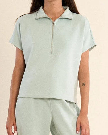 Gala Knitted Sleeveless Sweat by Gabrielle in Sage