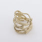 Foggy Ring by Kalliope Jewelry in Brass