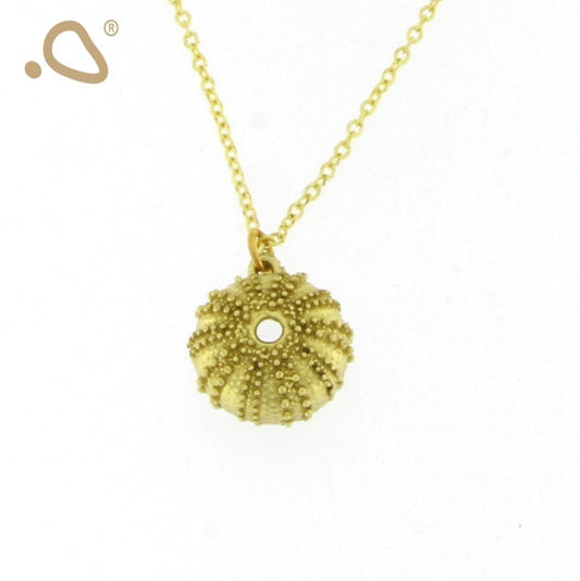 Sea Urchin Necklace by Kalliope Jewelry in Brass
