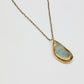 Necklace by Kalliope Jewelry in Aqua Resin