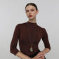 Necklace by Kalliope Jewelry in Aqua Resin