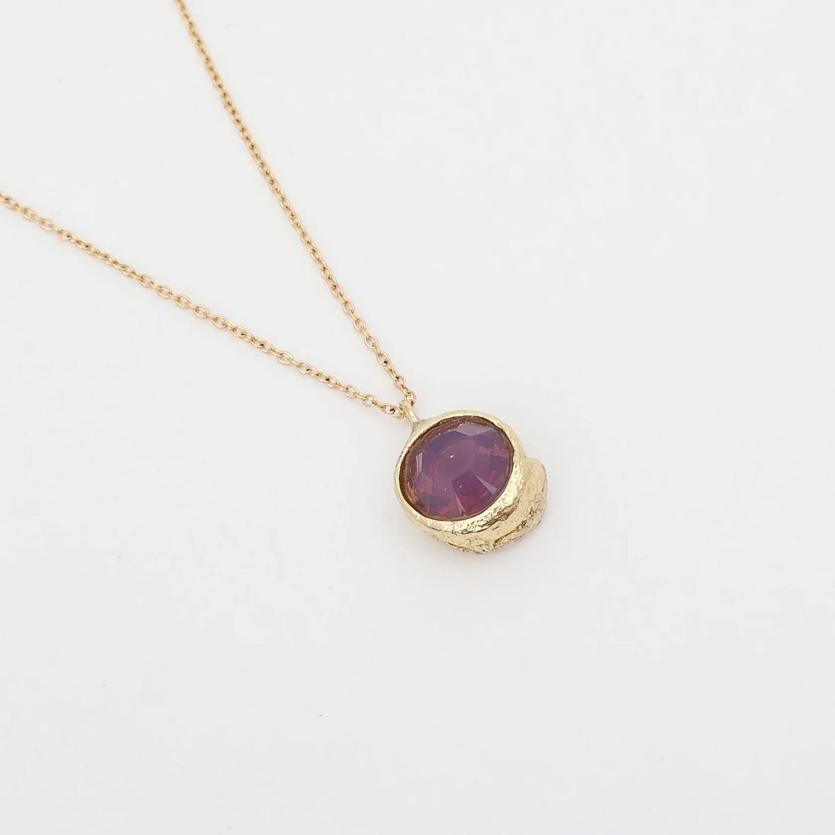 Billy Necklace by Kalliope Jewelry in Amethyst Opal Crystal