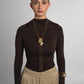 Lonng Lore Necklace by Kalliope Jewelry in Creamrose Light Pearl