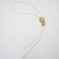Lonng Lore Necklace by Kalliope Jewelry in Creamrose Light Pearl