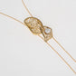 Lonng Lore Necklace by Kalliope Jewelry in Creamrose Light Pearl