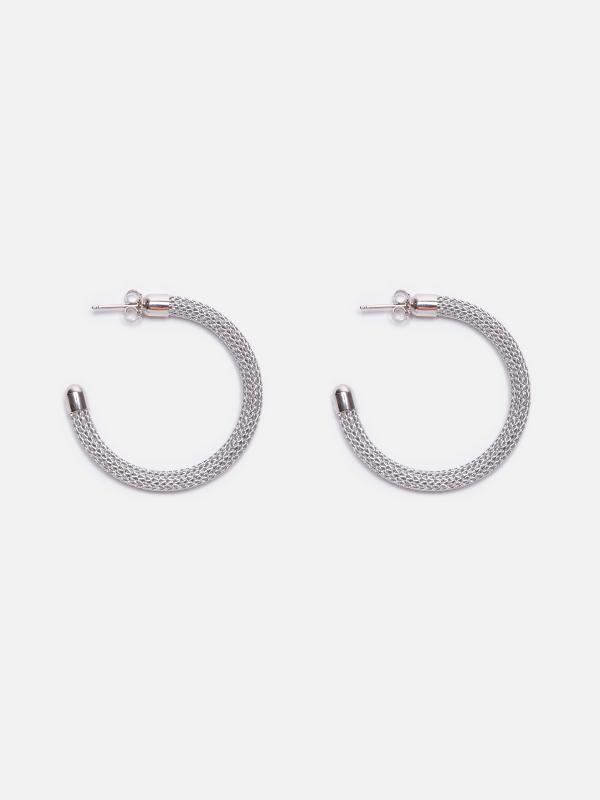 Grand Arthur Earrings by Maison Lurex in Silver