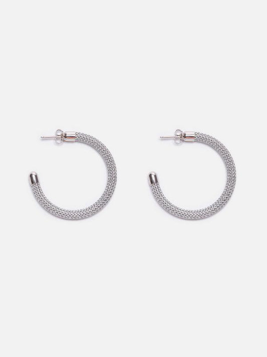 Grand Arthur Earrings by Maison Lurex in Silver