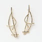 Connect Straight Earrings by Kalliope Jewelry in Creamrose Light Pearl