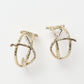 Japan Small Hoop Earrings by Kalliope Jewelry in Brass