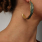 Lola Earrings by Kalliope Jewelry in Green Oxidation