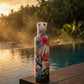Hibiscus 25oz Insulated Flask Water Bottle by My Bougie Bottle