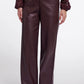 Georgina Faux Leather Pants by Rino & Pelle in Chocolate Bean