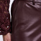 Georgina Faux Leather Pants by Rino & Pelle in Chocolate Bean