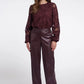 Georgina Faux Leather Pants by Rino & Pelle in Chocolate Bean