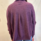 Mock Neck Pleated Sleeves Top by Nally & Millie in Purple