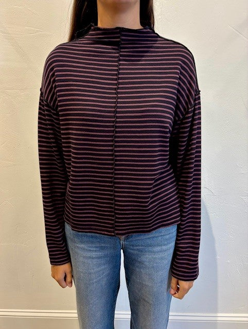 Funnel Pullover Tee by Cut Loose in Cinnabark