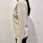 Long Sleeve V Neck Tee by Pure Amici in Latte