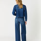 Maeve Denim Pant by Level 99 in Pool Blue