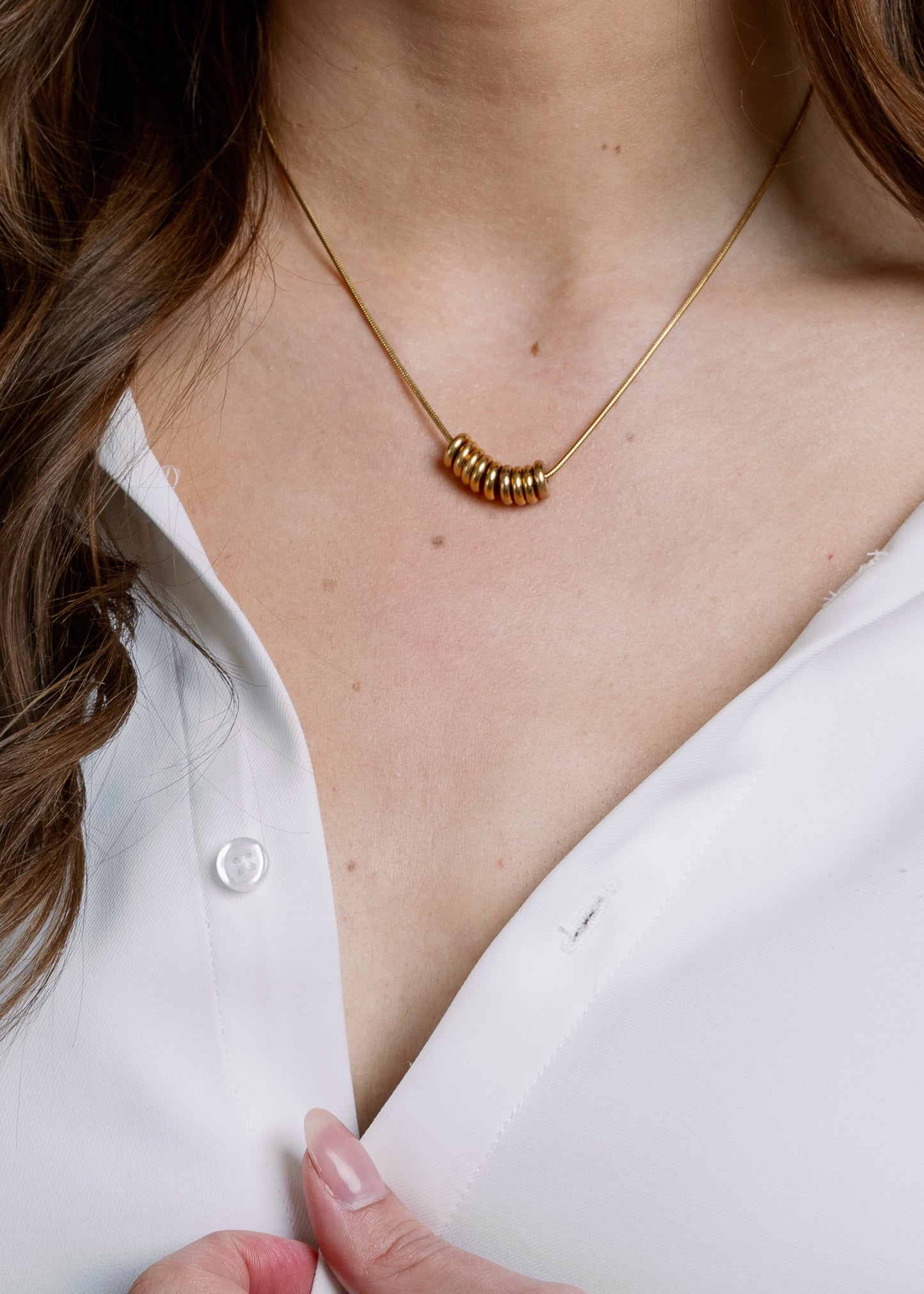 Gia Necklace by Vincent Jewelry in Gold