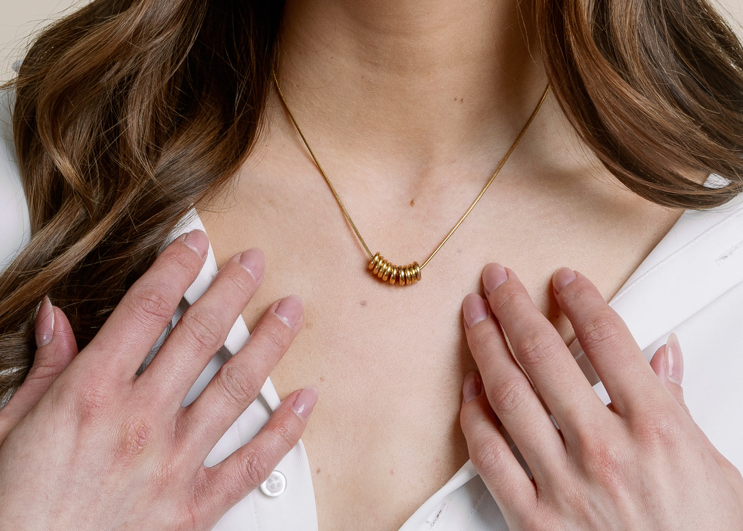 Gia Necklace by Vincent Jewelry in Gold