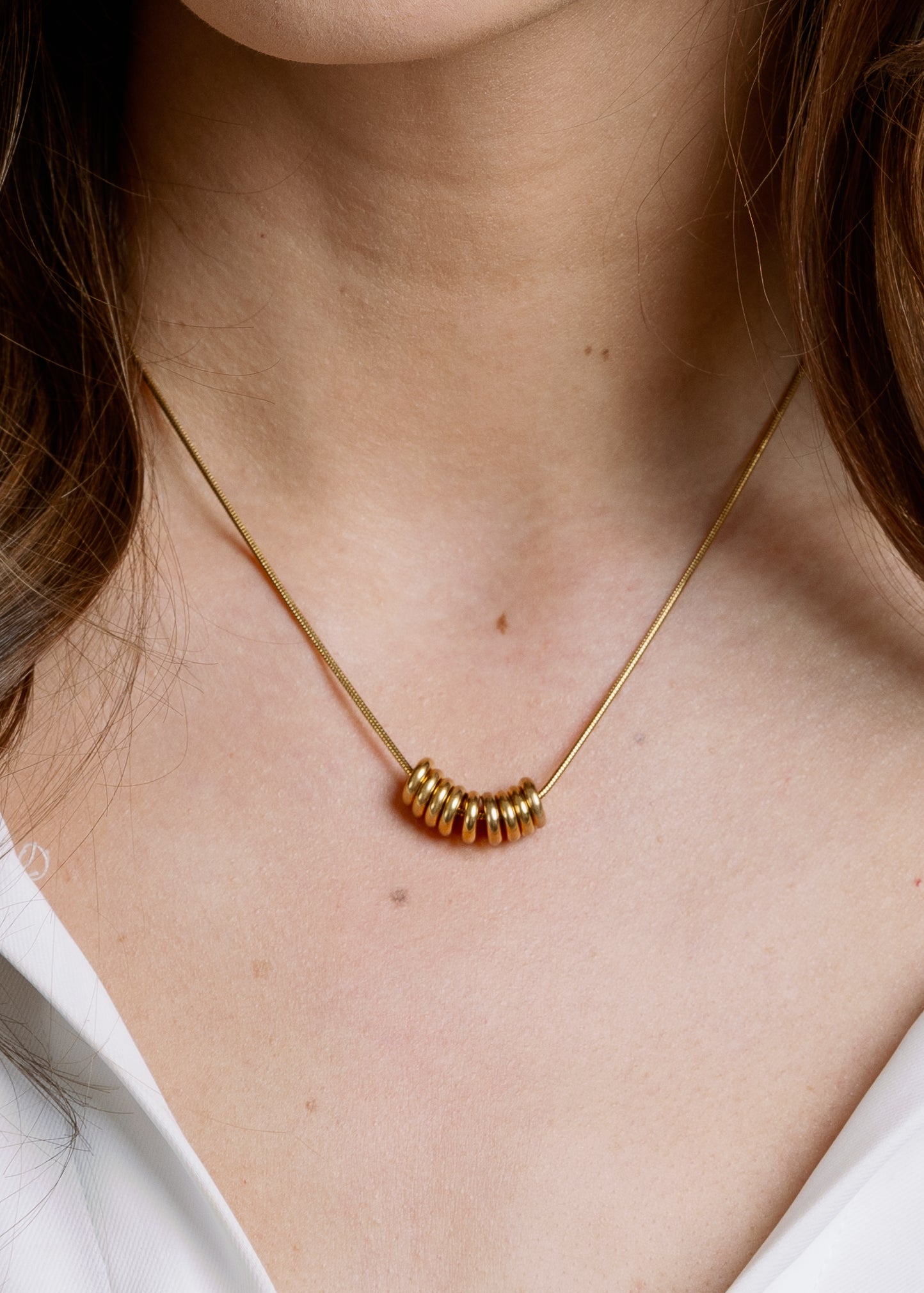 Gia Necklace by Vincent Jewelry in Gold