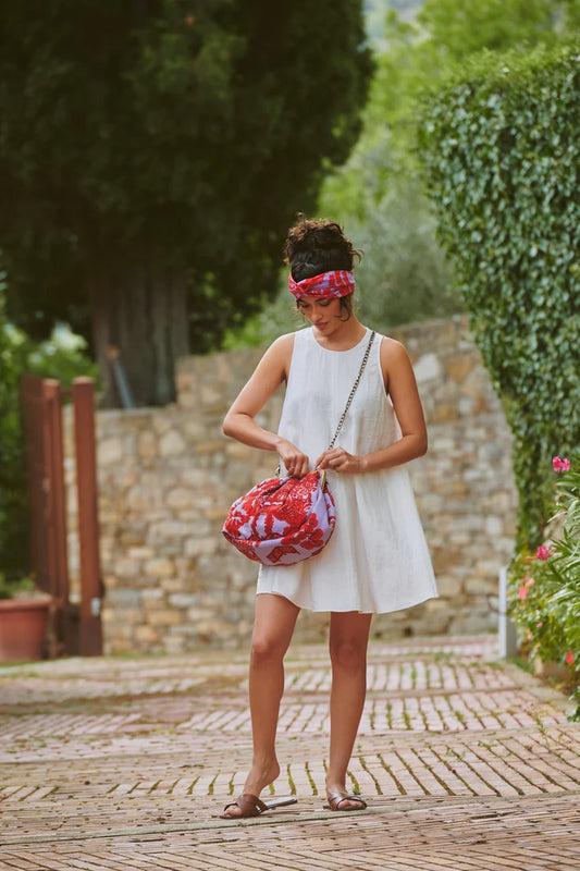 Giant Willow Violet Kiss Lock Clutch by One Hundred Stars