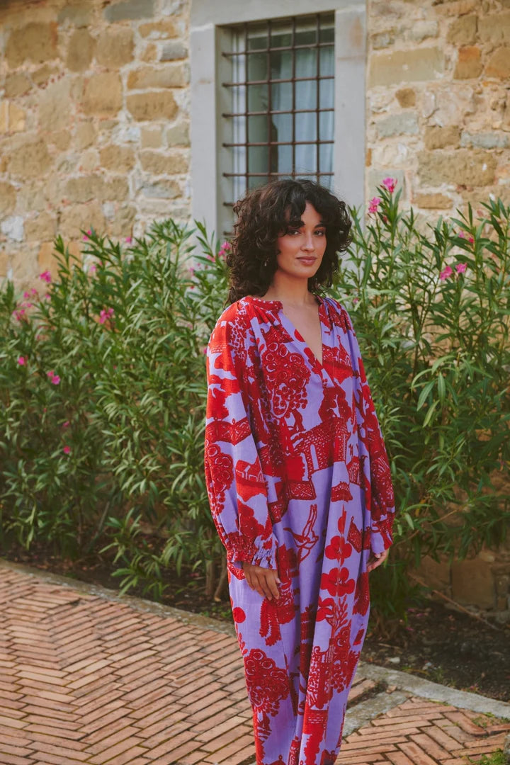 Giant Willow Violet Raglan Dress by One Hundred Stars