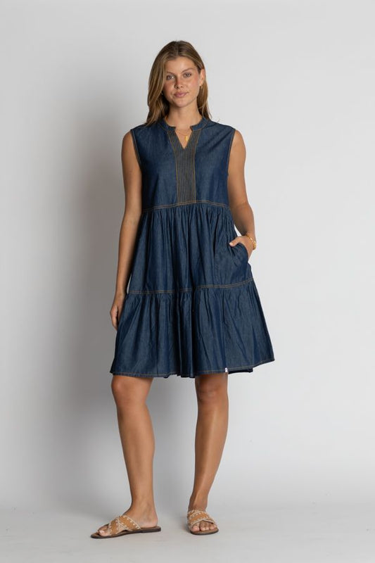 Alabama Sundress by Ibisa in Blue