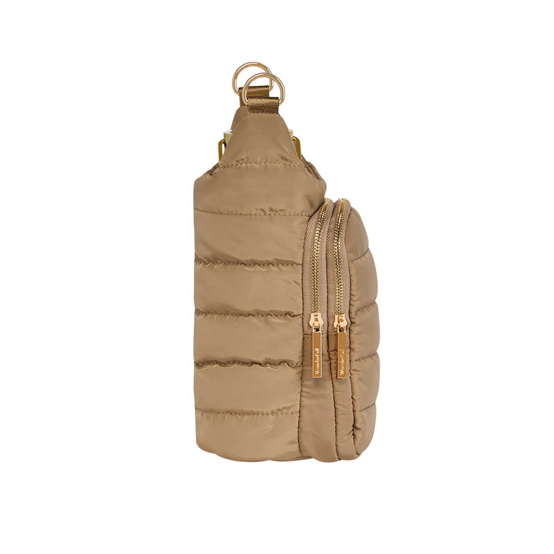 Hydrobag by Wanderfull in Khaki w/Striped Strap