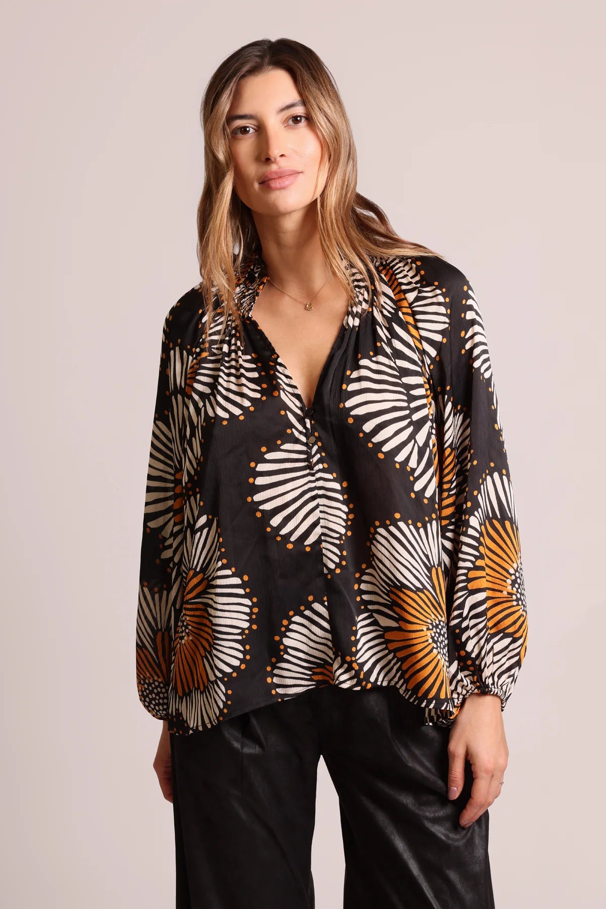 Madding Blouse by Traffic People in Black