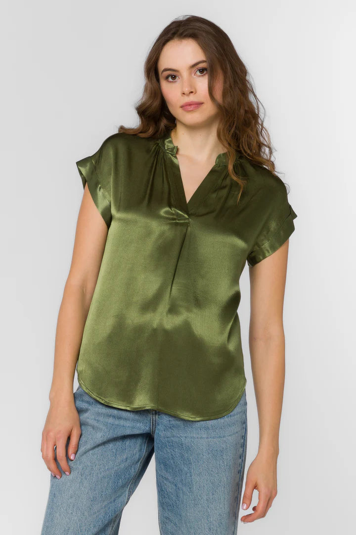 Huxley Top by Velvet Heart in Dried Thyme