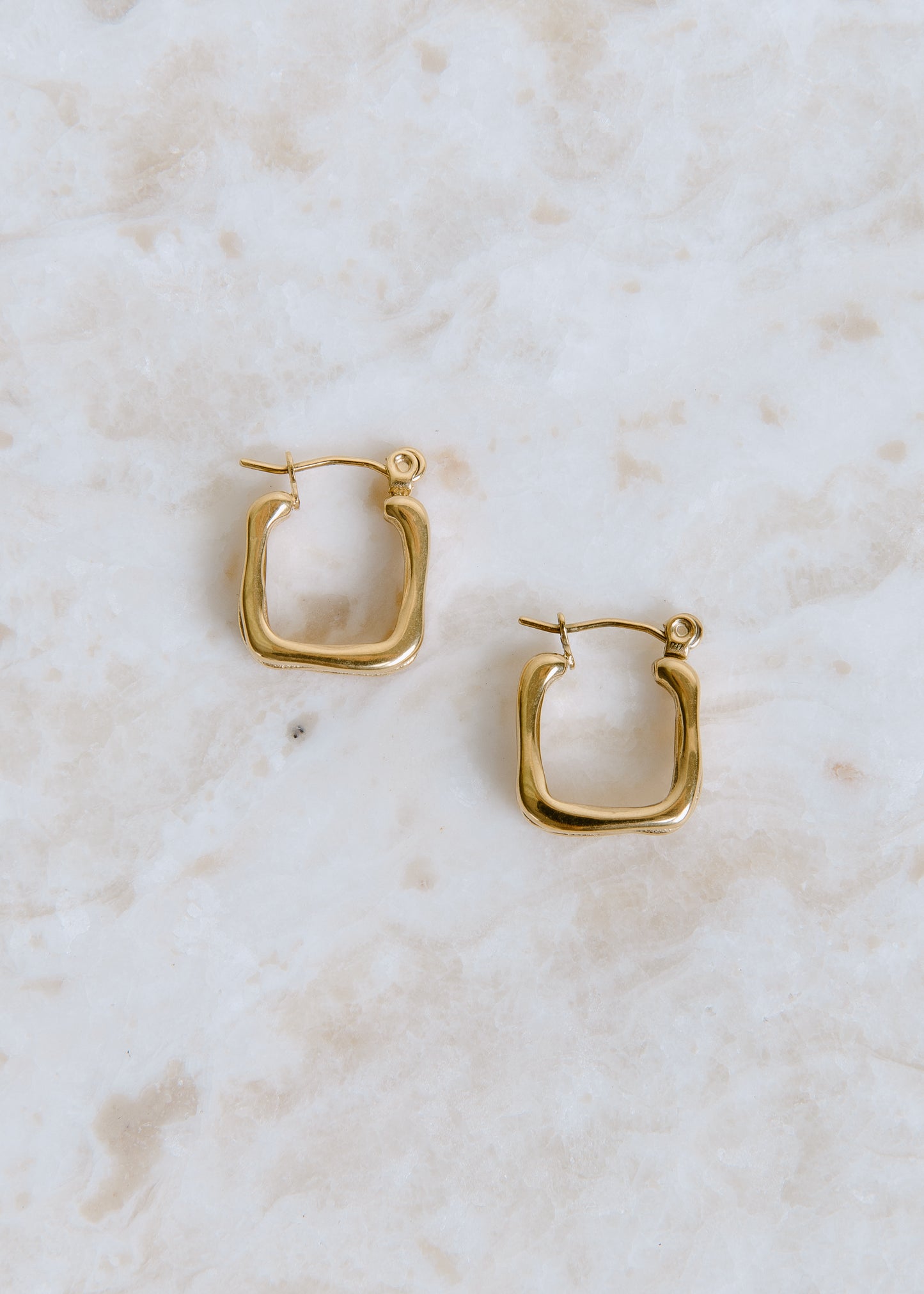 Hollow Earring by Vincent Jewelry in Gold