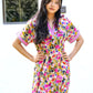 Tallulah Floral Print Dress by Dolma in Pink