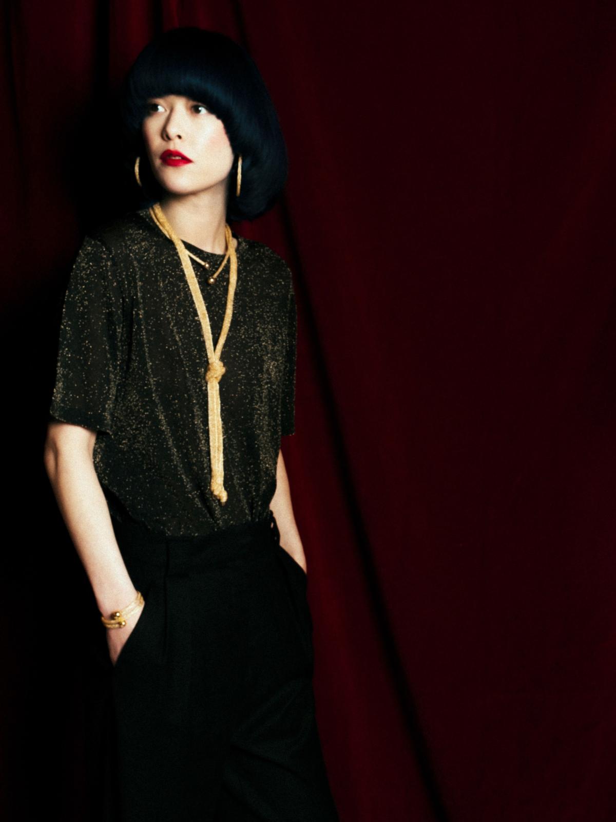 Idylle Necklace to Tie by Maison Lurex in Gold