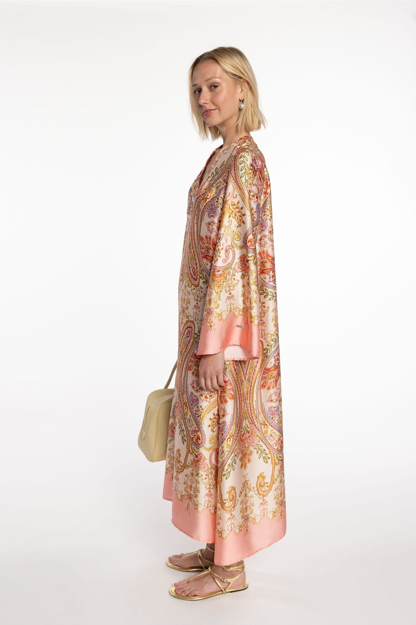 Paisley Print Dress by Naulover in Rosa