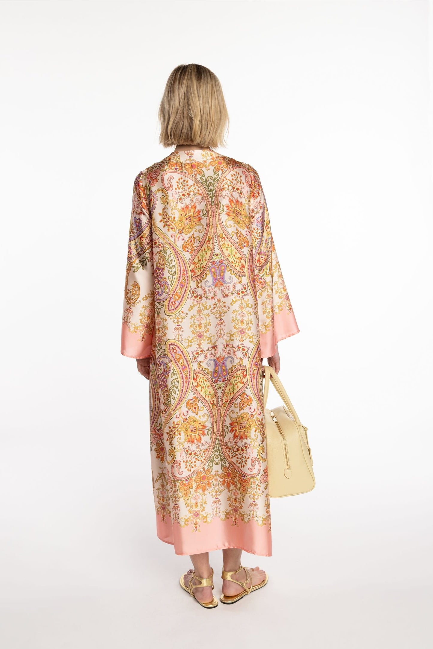 Paisley Print Dress by Naulover in Rosa