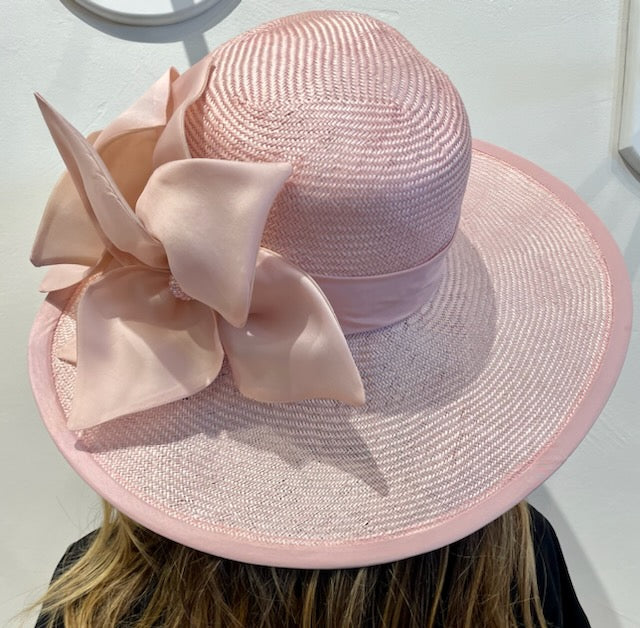 Joanilina Parososol Hat by Christine A Moore Millinery in Blush