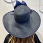 Joanilina Parososol Hat by Christine A Moore Millinery in Navy