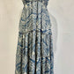 V-Neck Tiered Maxi Dress by Paani Luv in Grey