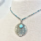 Native American Inspired Sterling Silver & Turquoise Pendant by Fosilart