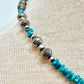 Handmade Native American Turquoise & Sterling Silver Necklace by Sunwest Silver