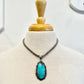 Turquoise Pendant on Navajo Pearl Strand Necklace by Global Products