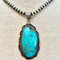 Turquoise Pendant on Navajo Pearl Strand Necklace by Global Products