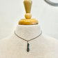 Vintage Turquoise & Sterling Silver Pendant W Sterling Silver Chain by Alzuni