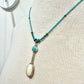 Egyptian Inspired Fossil Walrus Ivory & Sterling Silver Beaded Necklace by Fosilart