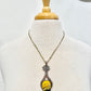 Bumblebee Jasper in Sterling Silver Pendant w/ Bead Strand Necklace by Elysium